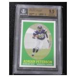 2007 Topps Turn Back The Clock  Adrian Peterson #9 Rookie Card BGS 9.5