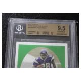 2007 Topps Turn Back The Clock  Adrian Peterson #9 Rookie Card BGS 9.5