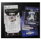 Randy Moss Football Card Lot | 13 Cards w/ (3) Rookies (1) Relic (6) Serial Numbered
