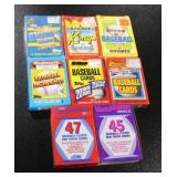 Mixed Year Baseball Score & Store Brand Box Set Lot | 8 Boxed Sets