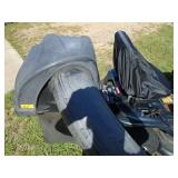 Troy Bilt 22 hp riding lawn mower. Starts fast. Runs & drives as it should. As shown.