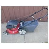 Yard Machine 21 high wheel mower push mower. Good used condition. Tested & works. As shown.