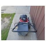 Yard Machine 21 high wheel mower push mower. Good used condition. Tested & works. As shown.