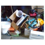 Yard Sale kit. Approx 40 box of household/garage items. One money. As shown.