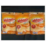 F - Lot of 3 Velveeta Shreds Cheddar Flavor 8 oz