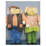 Set of Man & Woman Fall Scare Crows...