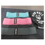 Set of 3 Gym Wolf Fabric Resistance...