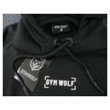 Small NWT Gym Wolf Black Hooded Swe...