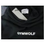 Medium NWT Gym Wolf Black Hooded Sw...
