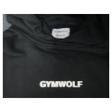 Medium NWT Gym Wolf Black Hooded Sw...