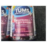 4- 54 ct Tums Heartburn Sleep Suppo...
