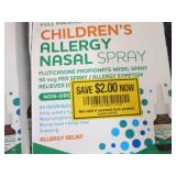 3- 72 metered sprays Children