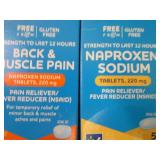 5 pks Naproxen Sodium 220 mg...