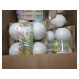 Box of Easter Grass and Craft Eggs...