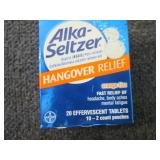 3- 20 ct AlkaSeltzer Hangover Relie...