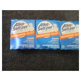 3- 20 ct AlkaSeltzer Hangover Relie...