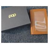 Pop Up Wallet  Leather Push Butto...