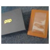 Pop Up Wallet  Leather Push Butto...