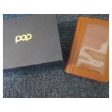 Pop Up Wallet  Leather Push Butto...
