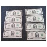 2 Sets-4 Sequential, Uncirculated $...