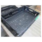 2- Folding Black Crates 15.5 x 22.5...