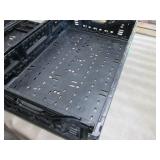 2- Folding Black Crates 15.5 x 22.5...