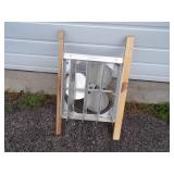 Exhaust Fan with Louvers