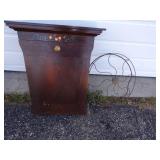 Vintage Folding Desk and Fan Cover