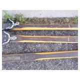 3 Vintage Wood Skies