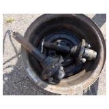 Pair of Boat Lift Axles and Rims