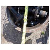 Pair of Boat Lift Axles and Rims