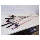 5 Fishing Rods and Reels