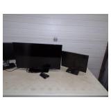 32" LG TV and 2 Computer Monitors