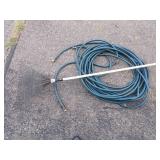 Water Hose and Rake
