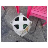 Pair of Outdoor Chairs with Hose reel with hose