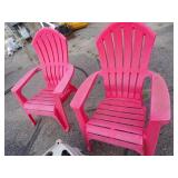 Pair of Outdoor Chairs with Hose reel with hose