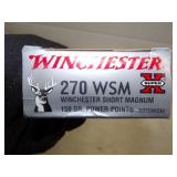 Full Box 270 WSM Winchester Short Magnum 150 gr.