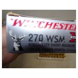 Full Box 270 WSM Winchester Short Magnum 150 gr.
