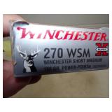 Full Box 270 WSM Winchester Short Magnum 150 gr.