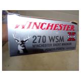 Full Box 270 WSM Winchester Short Magnum 150 gr.