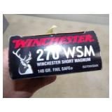 Full Box  270 WSM Winchester Short Magnum 140 gr.
