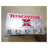 Full Box and one partial of Winchester 12GA 2 3/4" Lead 5 Shot
