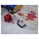 Vintage Tonka Jeep and Toy Tractors and Trailer