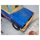 Vintage Tonka Jeep and Toy Tractors and Trailer