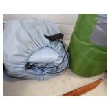 Sleeping Bag, Air Matress, Filet Knives, Life jacket, Cooler and Head Guard