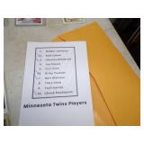 Huge MN Twins Baseball Card Lot with Framed Print