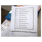 Huge American league East Baseball Card Lot