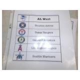 Huge American league West Baseball Card Lot