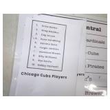 Huge National  league Centeral Baseball Card Lot