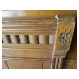Antique High Headboard Bed